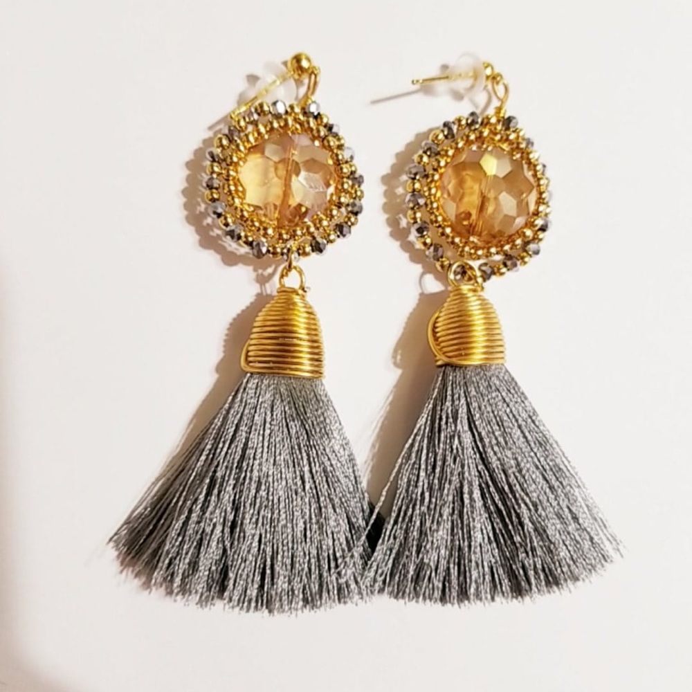 Tassel earrings, 100% handmade